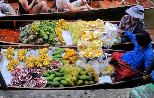 Bangkok - schwimmender Markt