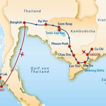 Kombireise Thailand Vietnam Kambodscha
