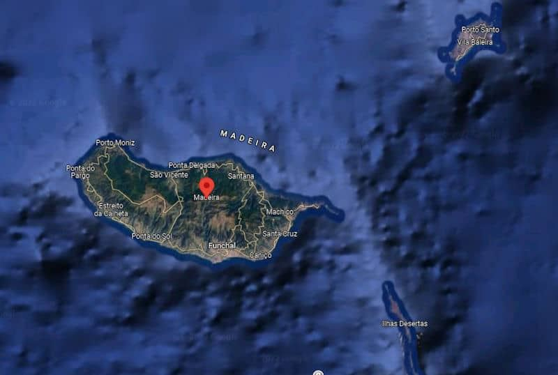 Wo liegt Madeira - Google Karte Wo liegt Madeira